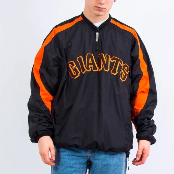 Majestic Other - Vintage San Francisco Giants 1/4 Zip Dugout Coach Majestic Jacket Black Size XL